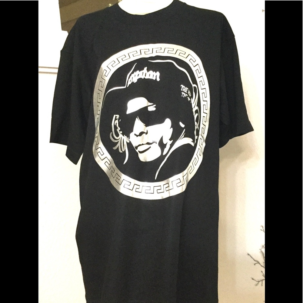 Easy E West Coast Rapper Bootleg Metallic Logo